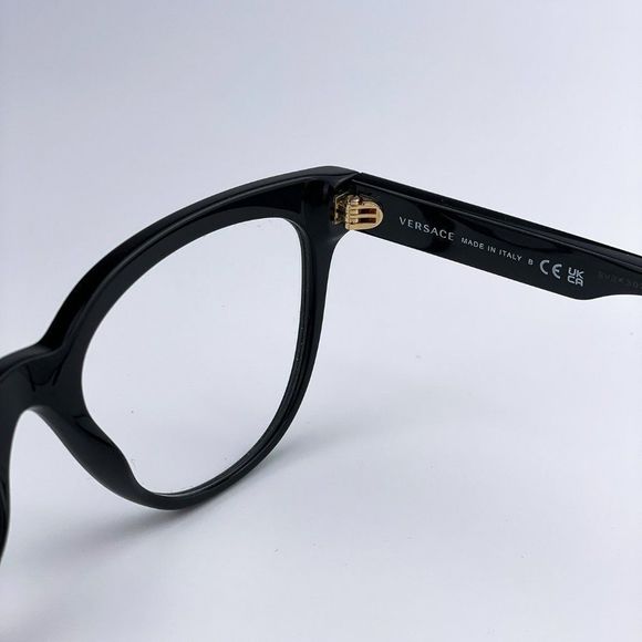  Versace VE3315 GB1 Eyeglasses Black Cat Eye Women - Picture 6 of 13